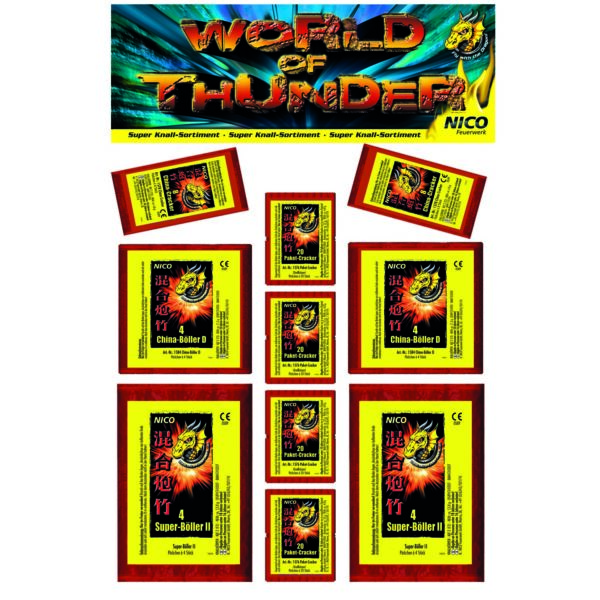 NICO Europe Super Knall-Sortiment World of Thunder Produktbild