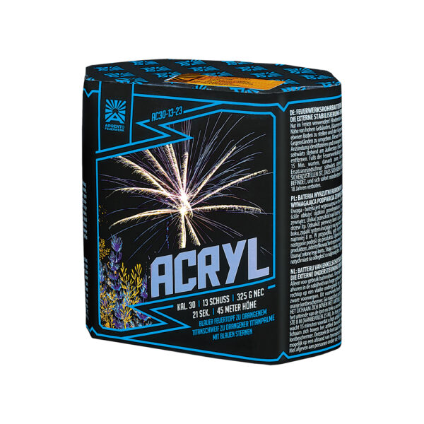 Funke Argento Acryl Batteriefeuerwerk Produktbild